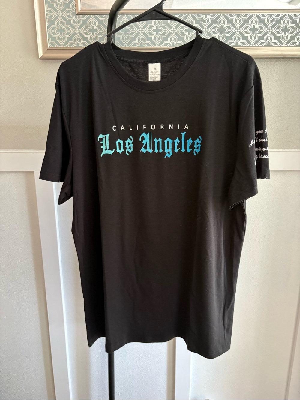 Los Angeles Graphic Tee - Black and Teal